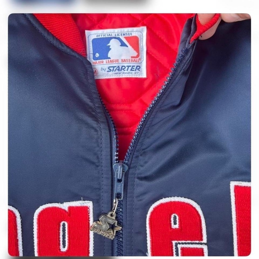 1990s Anaheim Angles Starter Bomber Jacket size M - Picture 3 of 3